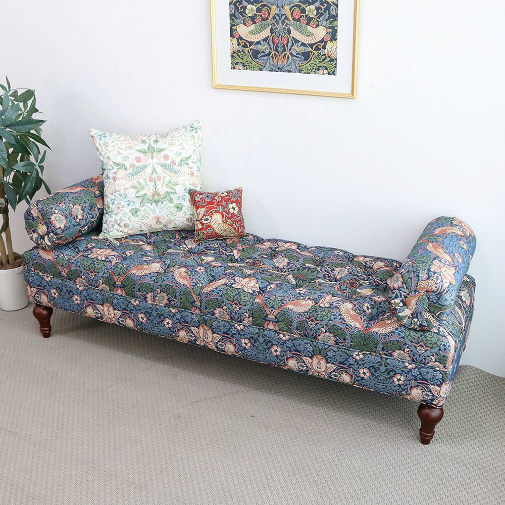 オシャレな彩りのイチゴドロボウ♪ ボルスターベンチ VI1-36005BB-VI02