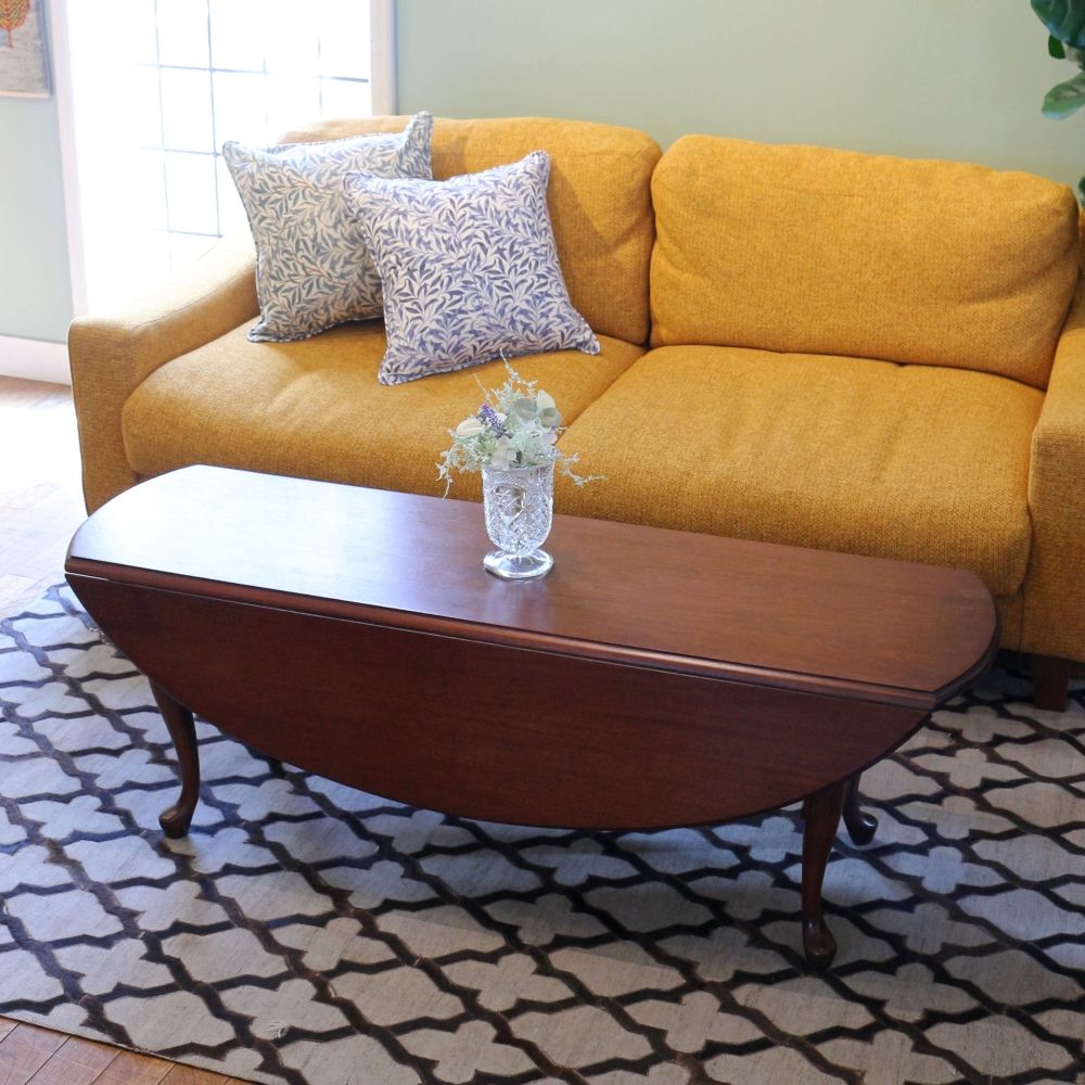 オシャレな猫脚♪ ドロップリーフコーヒーテーブル AA1-LD-DCT