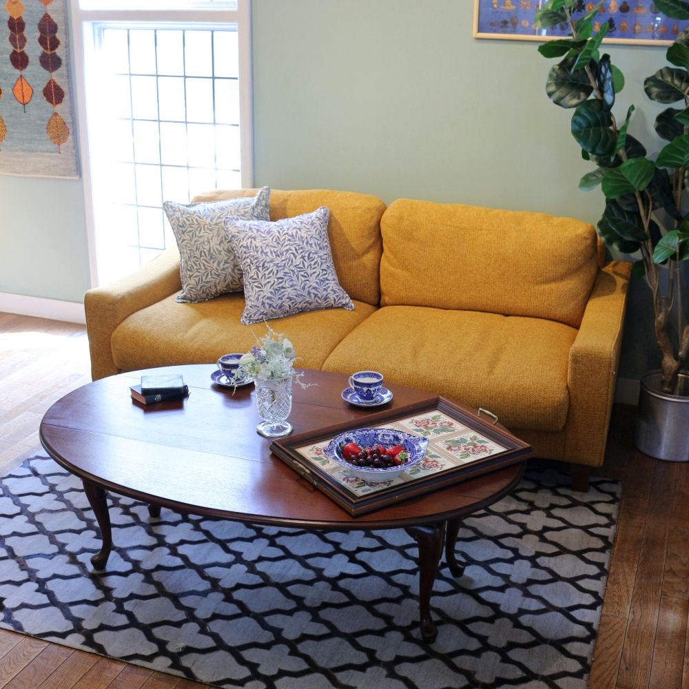 オシャレな猫脚♪ ドロップリーフコーヒーテーブル AA1-LD-DCT