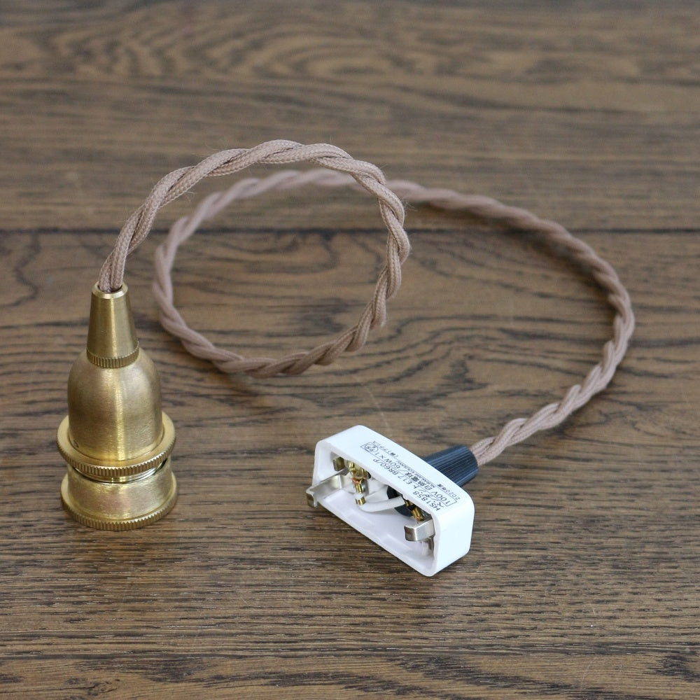アンティークな灯りを惹きたてます♪ ペンダント灯具 E17用 60cm 挟みこみ用 【灯具C】 AX1-HS1858