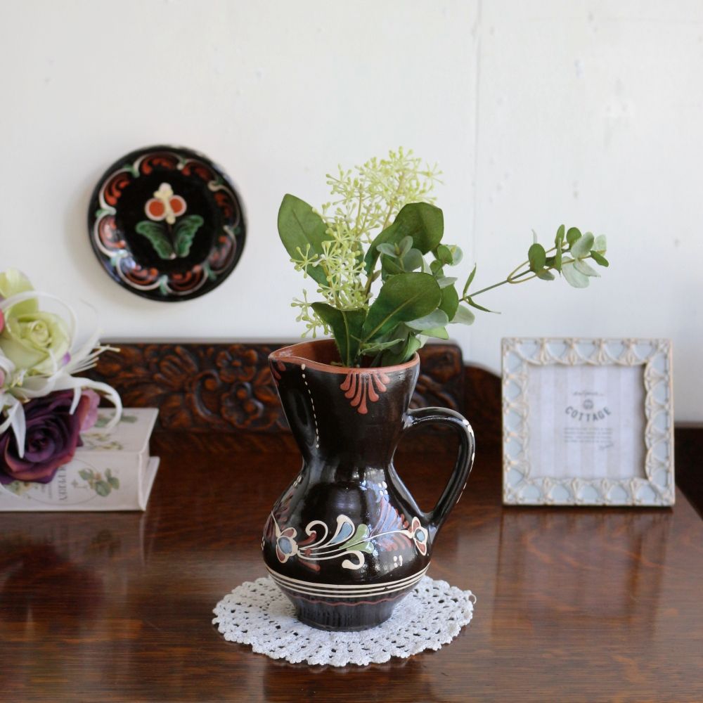 オシャレなフォルム♪ ヴィンテージ セラミックジャグ(ハンガリー製) BR1-HU20-082-001