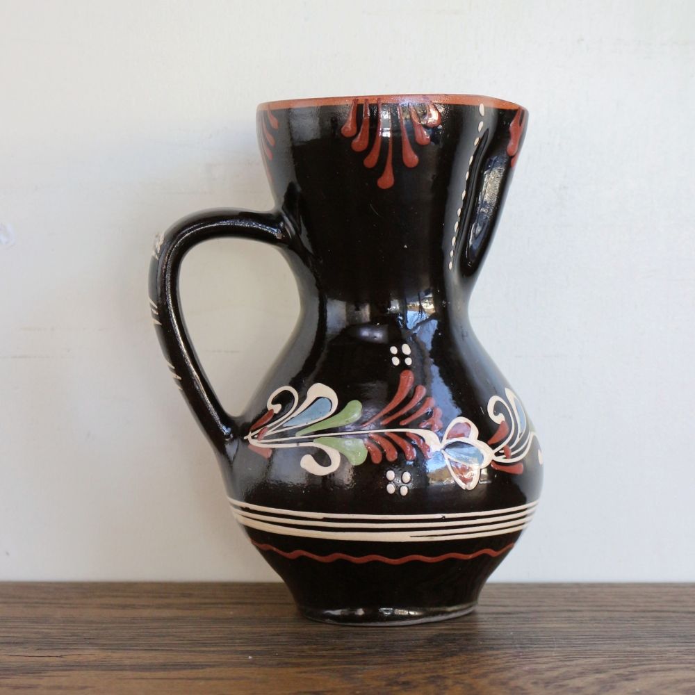 オシャレなフォルム♪ ヴィンテージ セラミックジャグ(ハンガリー製) BR1-HU20-082-001