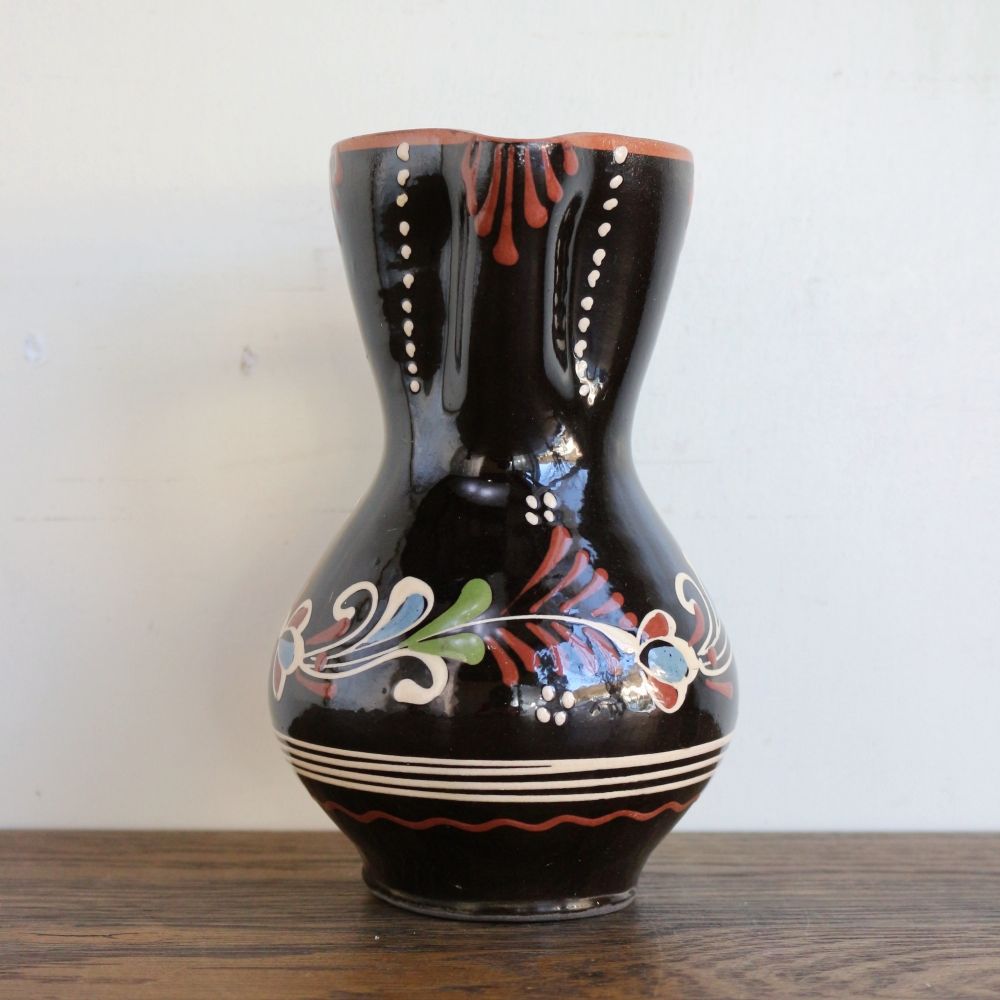 オシャレなフォルム♪ ヴィンテージ セラミックジャグ(ハンガリー製) BR1-HU20-082-001