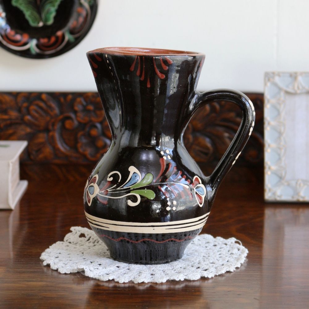 オシャレなフォルム♪ ヴィンテージ セラミックジャグ(ハンガリー製) BR1-HU20-082-002