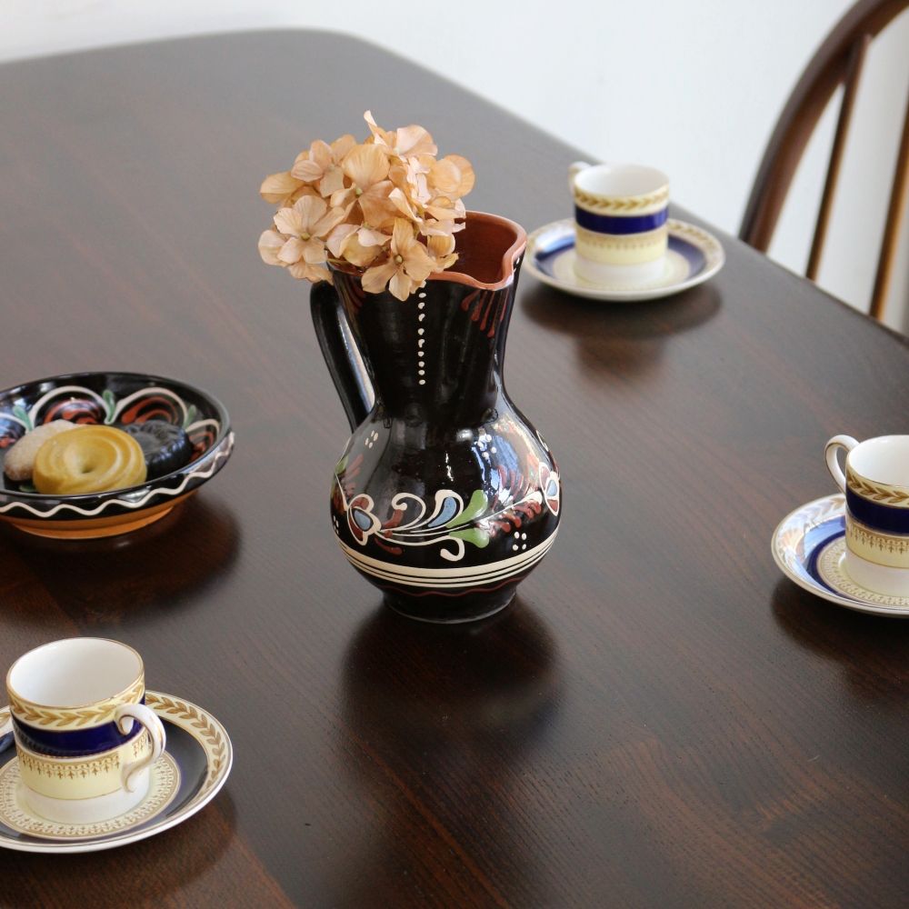 オシャレなフォルム♪ ヴィンテージ セラミックジャグ(ハンガリー製) BR1-HU20-082-002