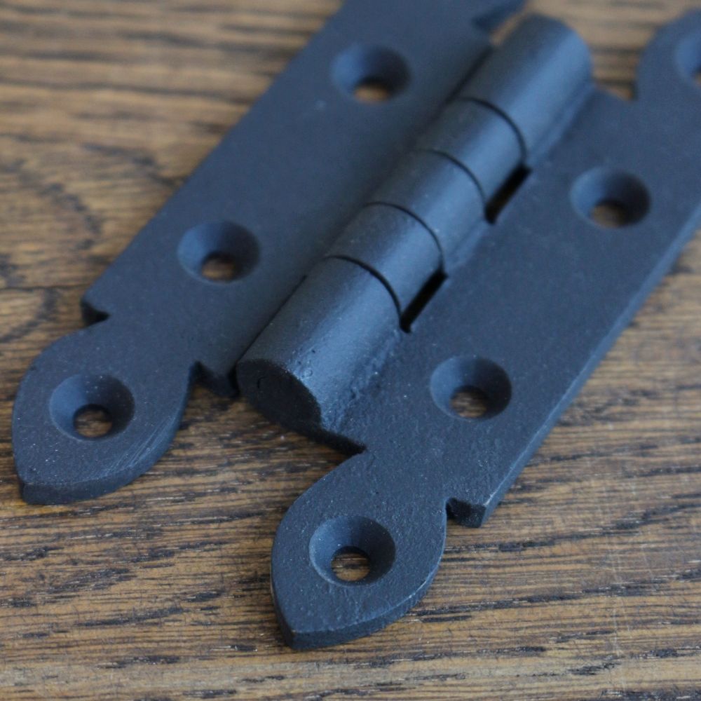 オシャレなデザインです♪ ブラス 飾り丁番 ブラック DV1-HI310BK