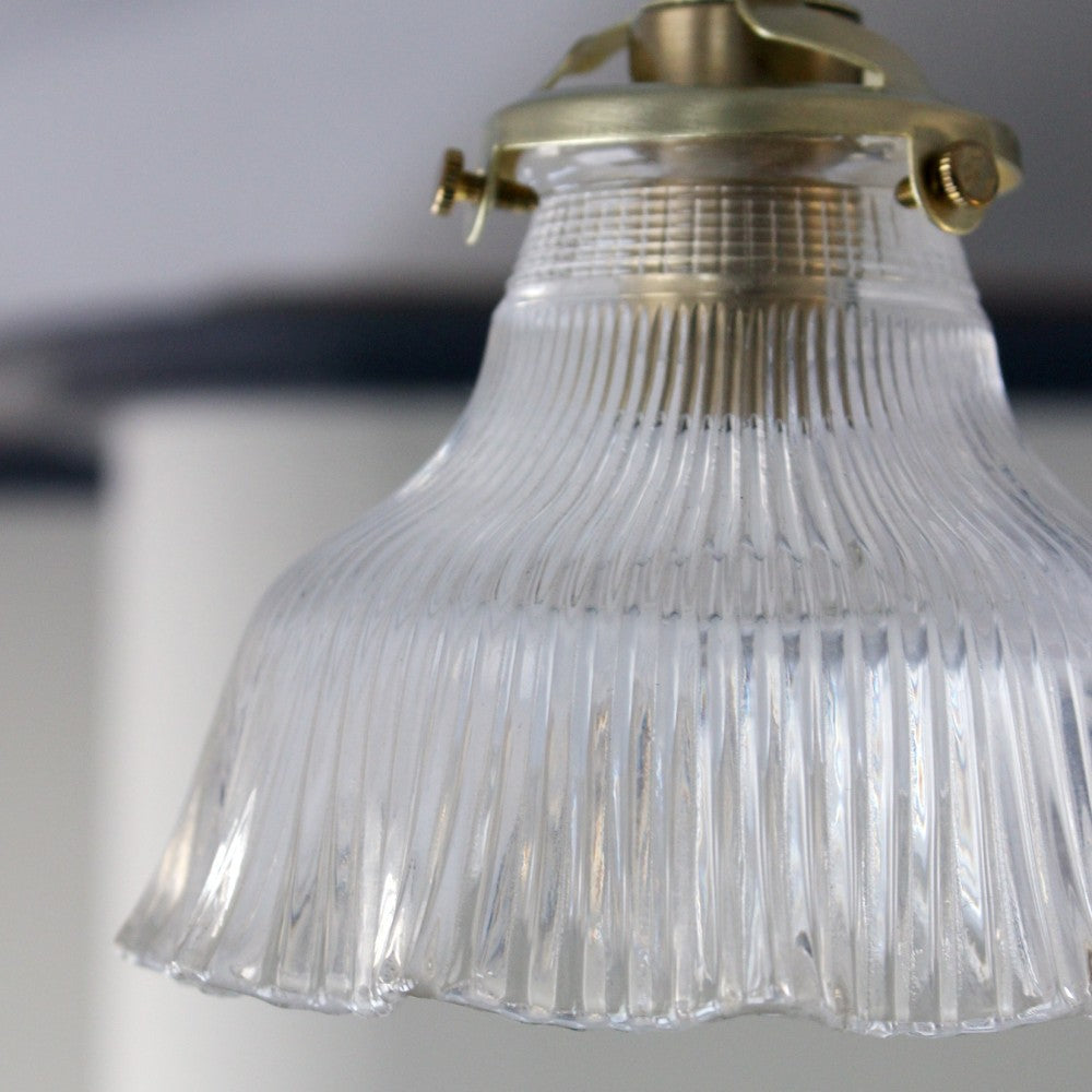 フリルのように上品で可愛らしい ガラスシェードのペンダントライトセット【灯具A】 FC1-1822-TG06G