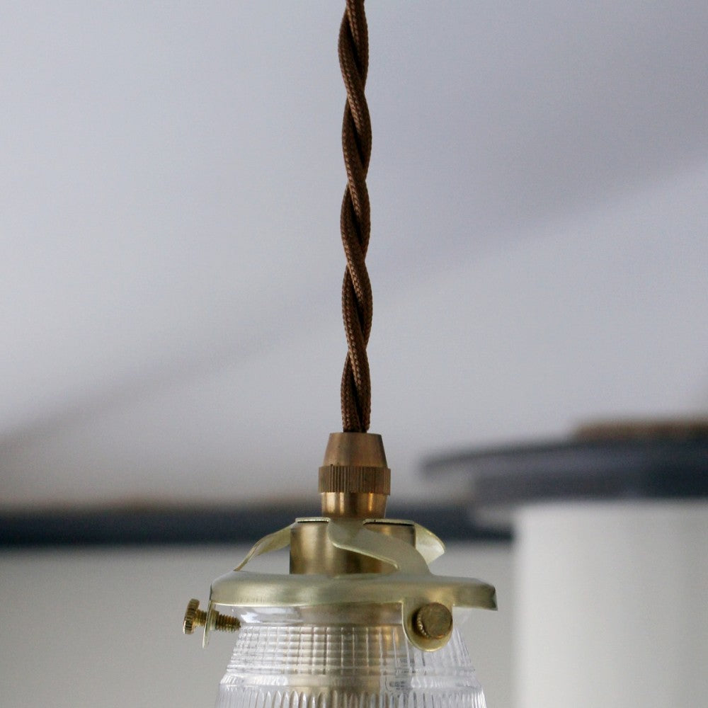 フリルのように上品で可愛らしい ガラスシェードのペンダントライトセット【灯具A】 FC1-1822-TG06G