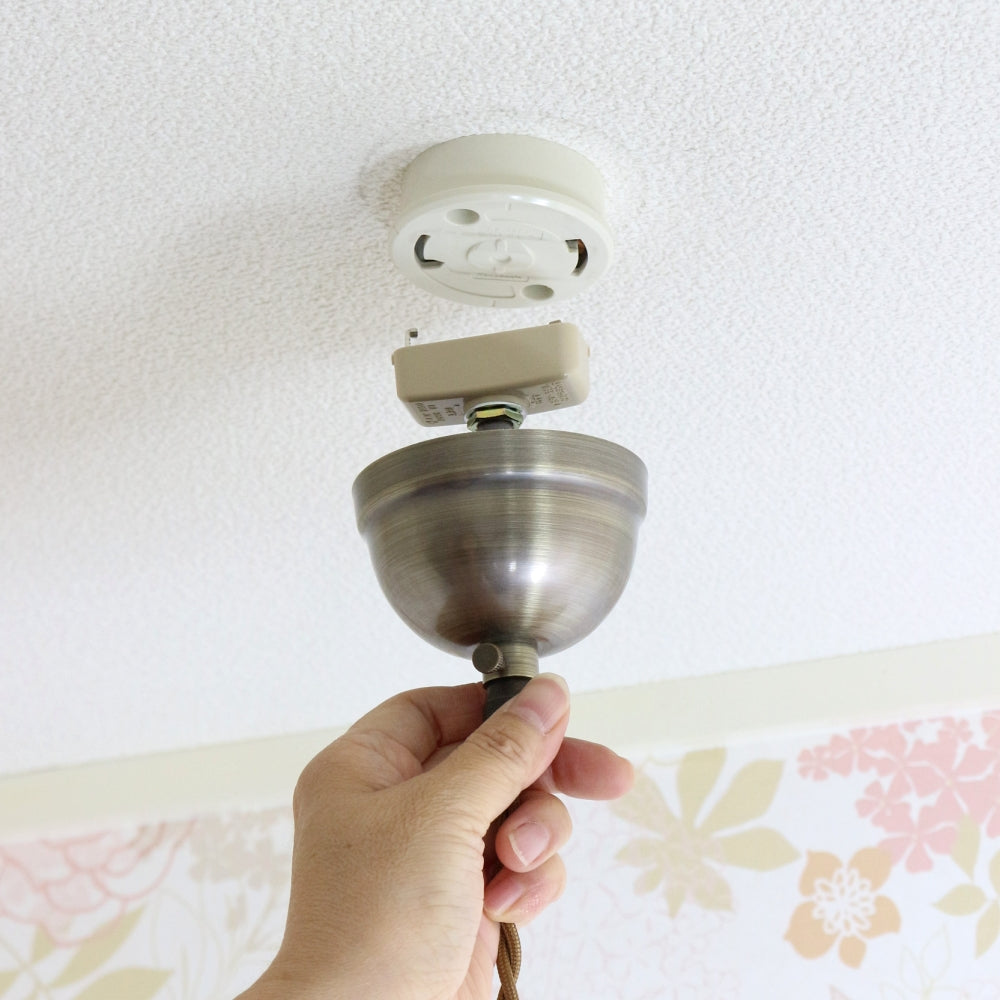 優しい灯りがこぼれる ガラスシェードのペンダントライトセット【灯具A】 FC1-334-TG06A