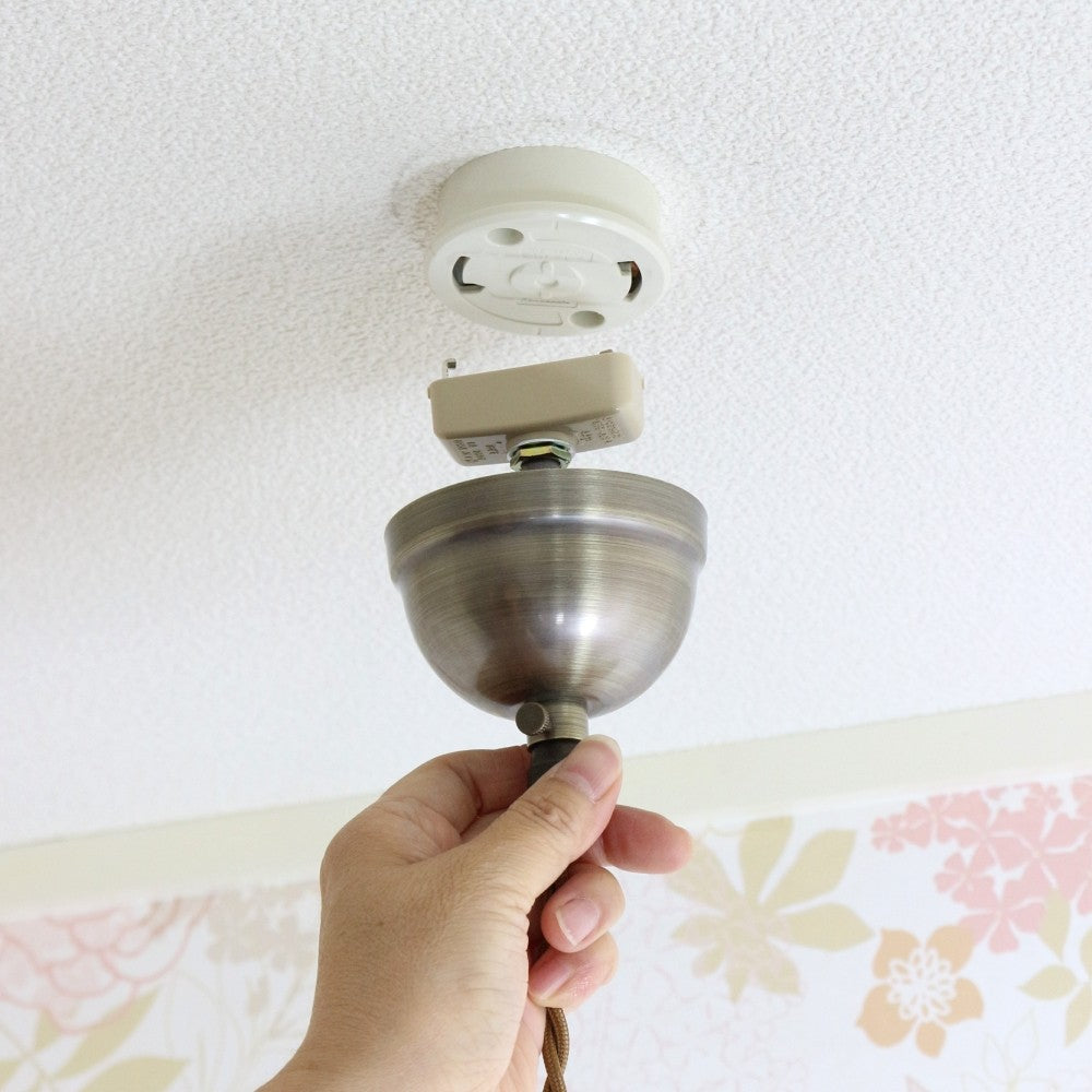 グリーンのフリルスカートのよう♪ステンドグラスシェードのペンダントライトセット【灯具A】 FC1-ST22-TG06A