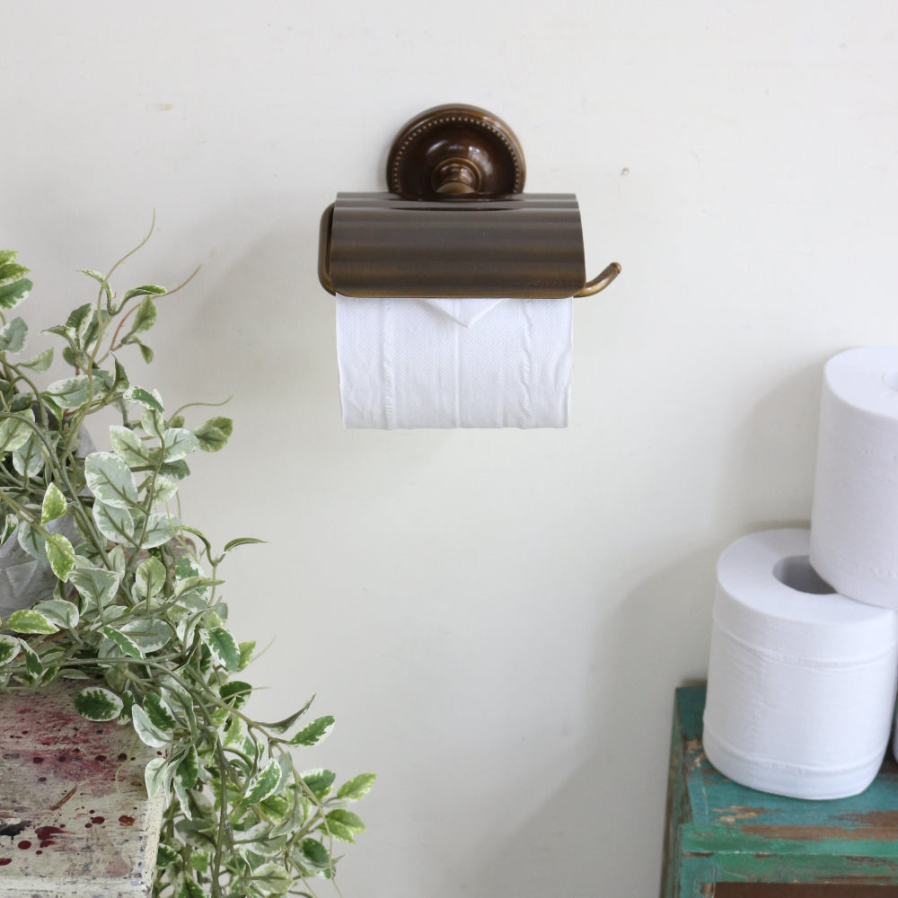 オシャレな存在感♪ トイレットペーパーホルダー PB 真鍮アンティーク仕上げ GR1-640616