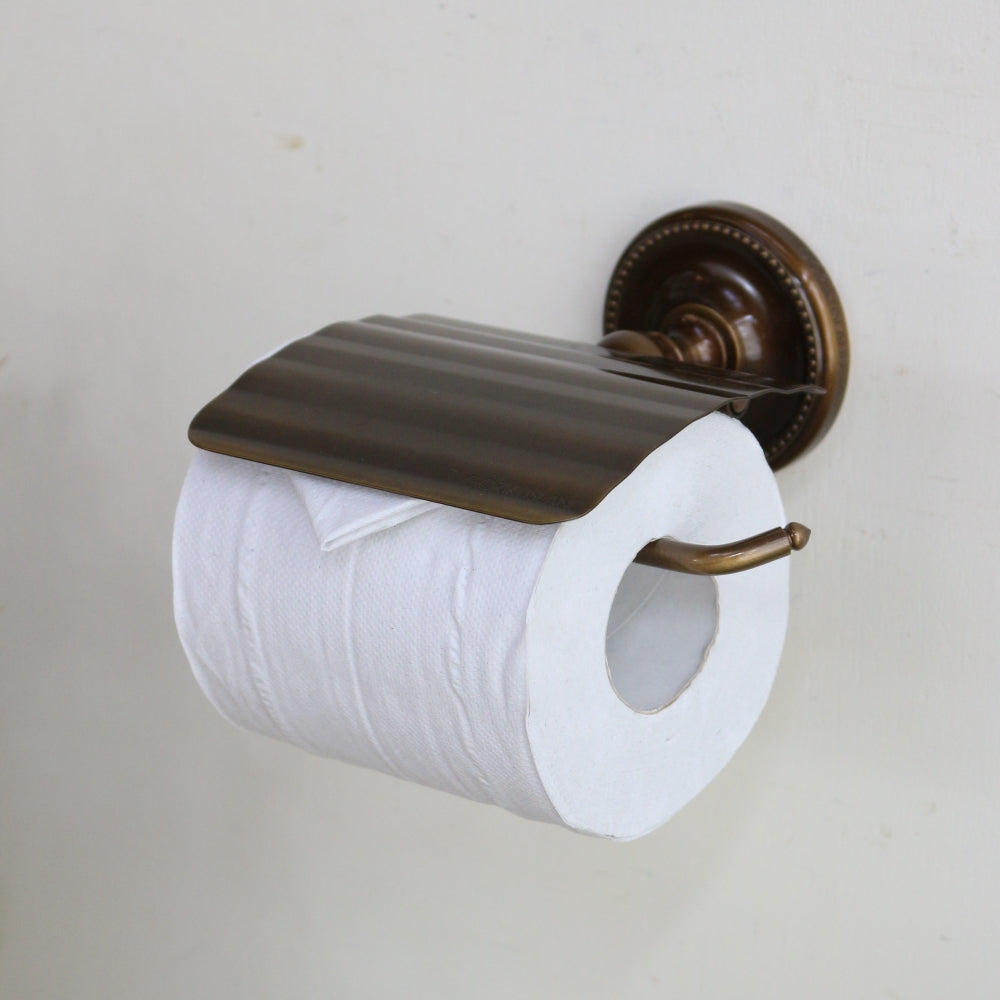 オシャレな存在感♪ トイレットペーパーホルダー PB 真鍮アンティーク仕上げ GR1-640616