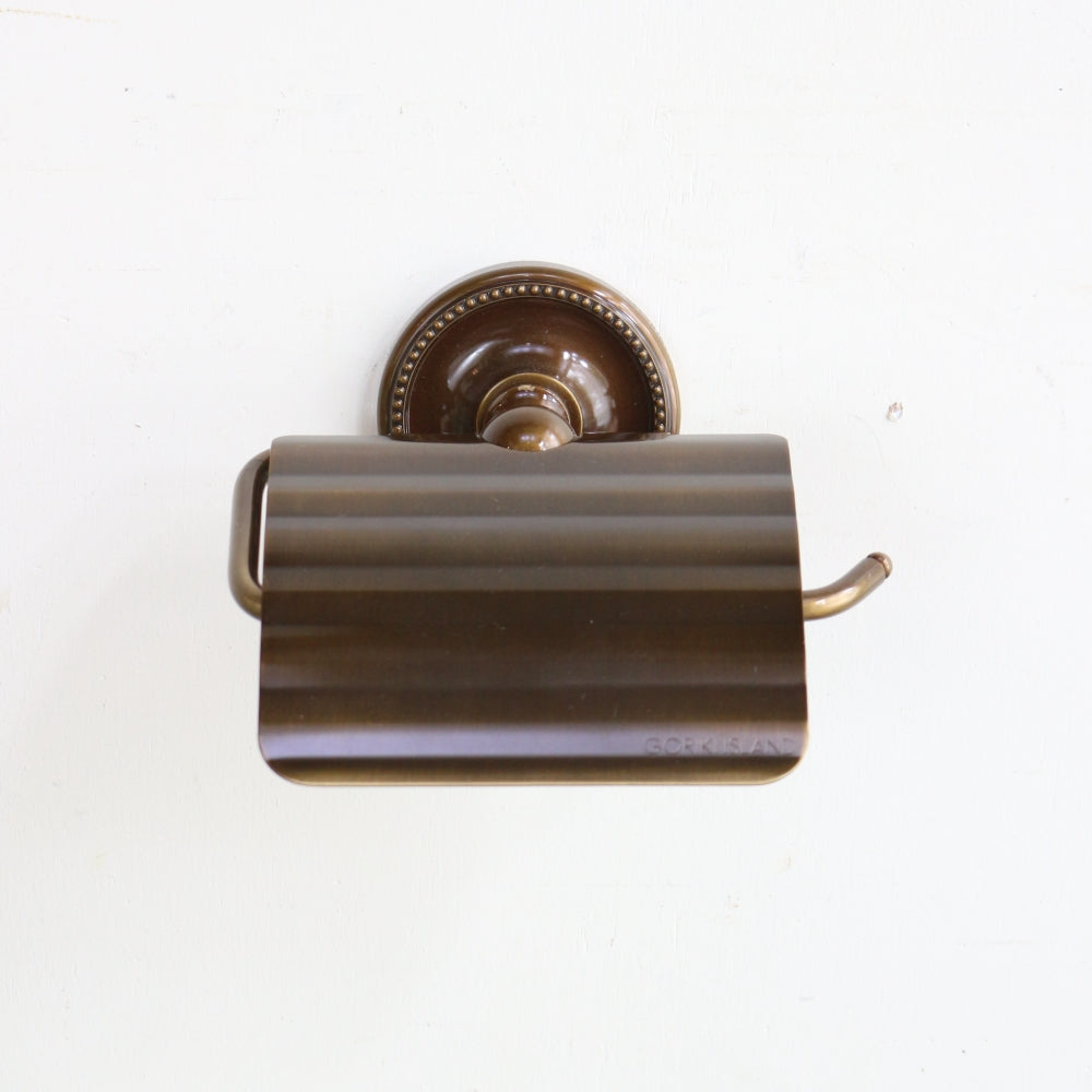 オシャレな存在感♪ トイレットペーパーホルダー PB 真鍮アンティーク仕上げ GR1-640616