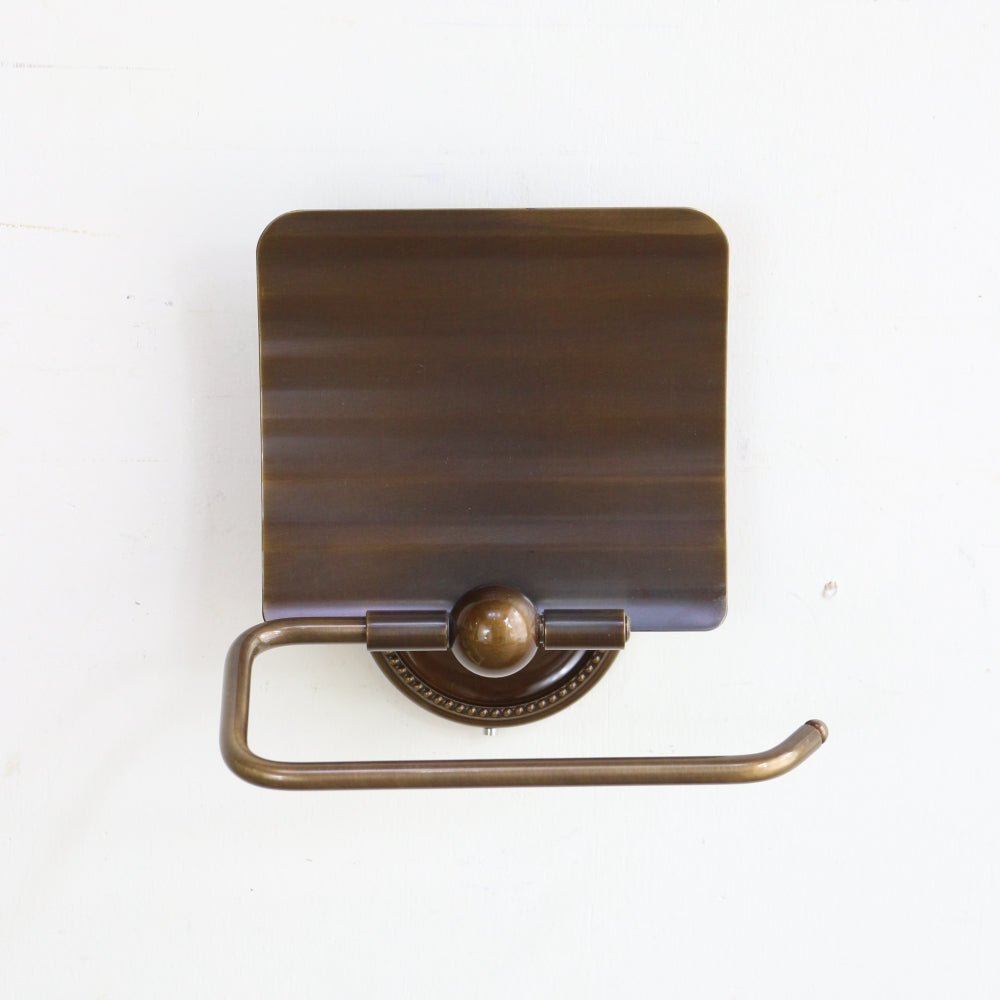 オシャレな存在感♪ トイレットペーパーホルダー PB 真鍮アンティーク仕上げ GR1-640616