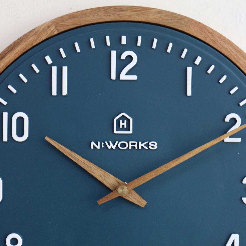 オシャレなネイビーカラー♪ 壁掛け時計「エコル」 IM1-CL-4072