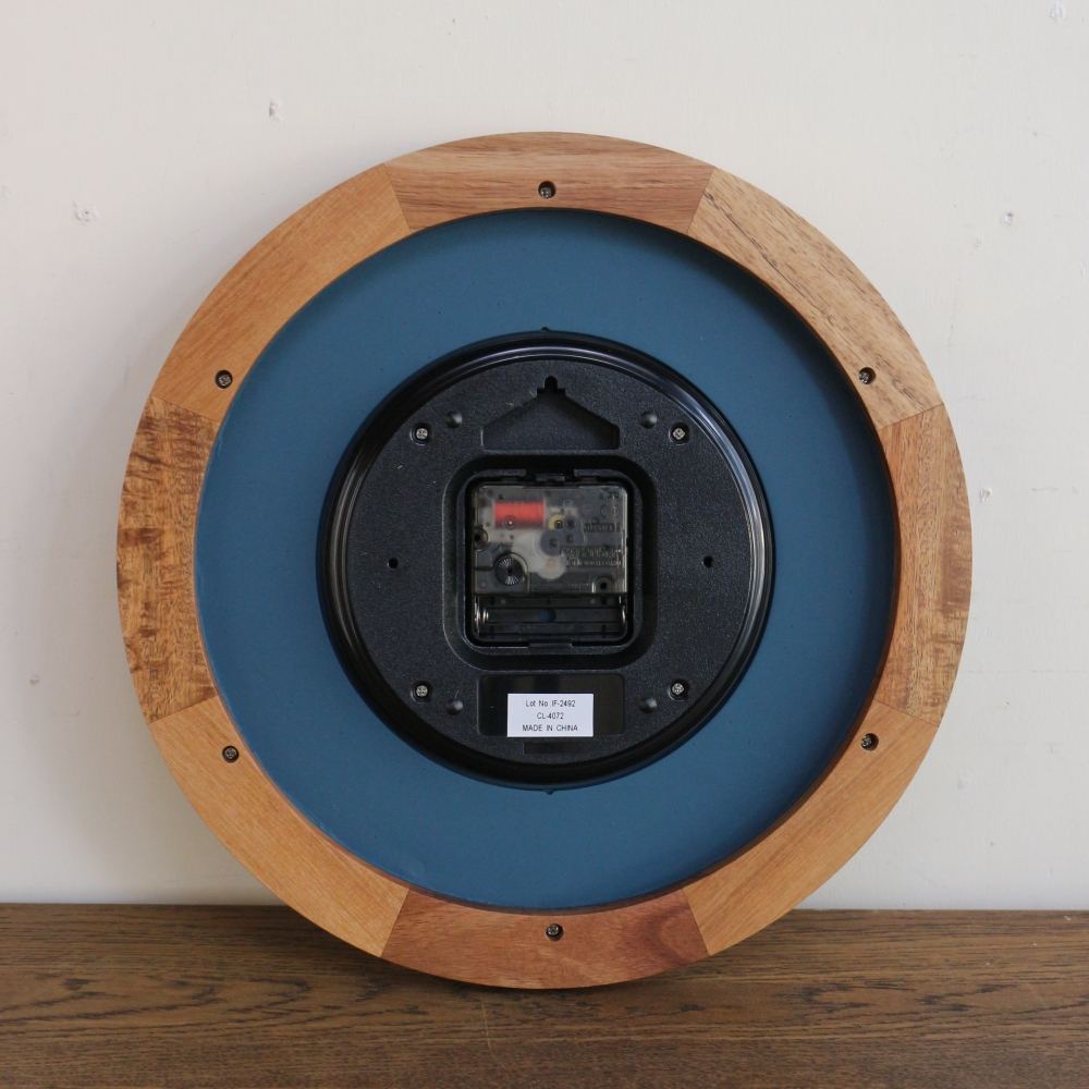 オシャレなネイビーカラー♪ 壁掛け時計「エコル」 IM1-CL-4072