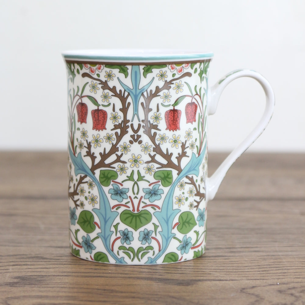 ウィリアム・モリス デザインで息抜きを♪ マグカップ ブラックトーン KE1-WM-MG-BT