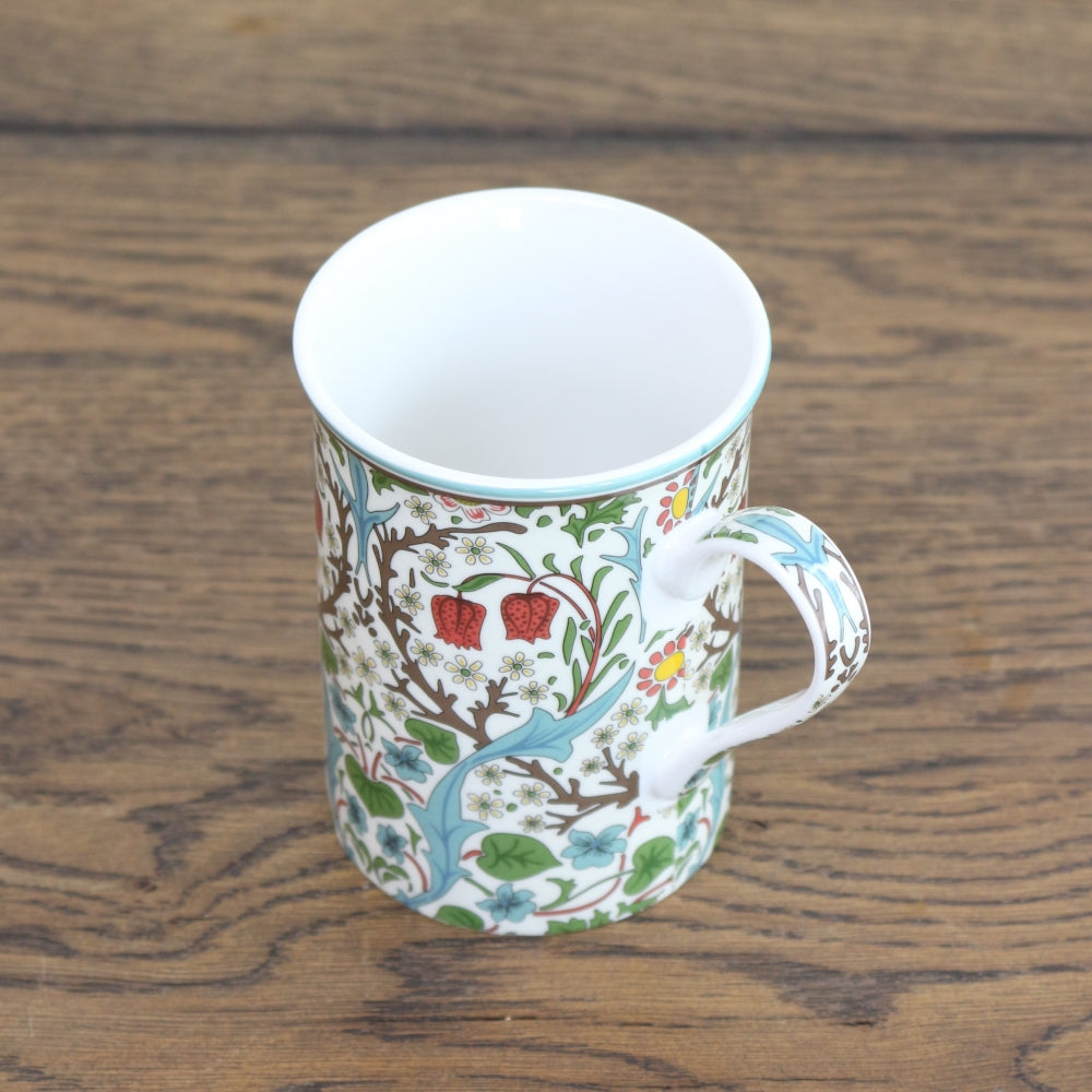 ウィリアム・モリス デザインで息抜きを♪ マグカップ ブラックトーン KE1-WM-MG-BT