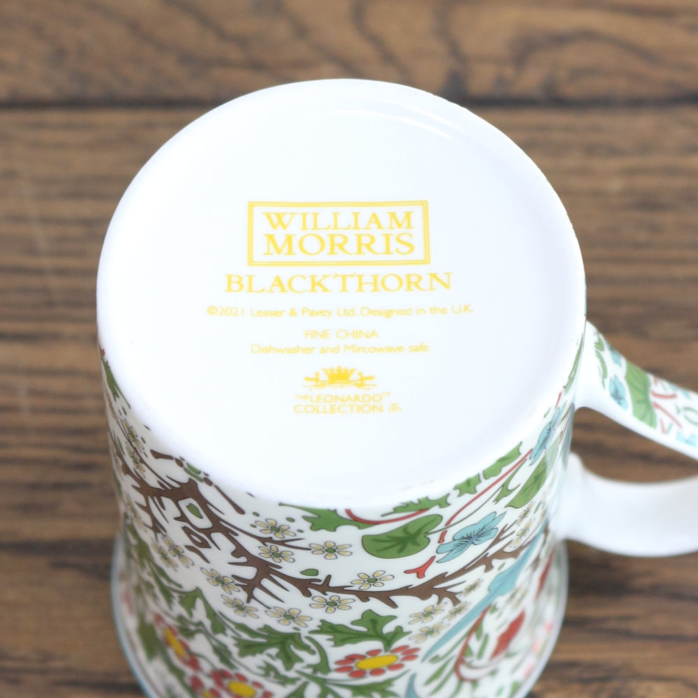 ウィリアム・モリス デザインで息抜きを♪ マグカップ ブラックトーン KE1-WM-MG-BT