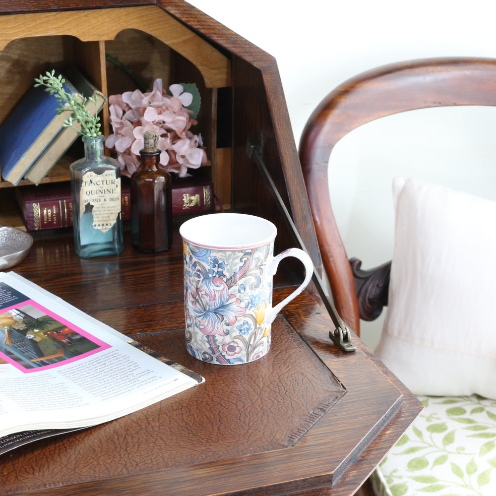 ウィリアム・モリス デザインで息抜きを♪ マグカップ ゴールデンリリー KE1-WM-MG-GL