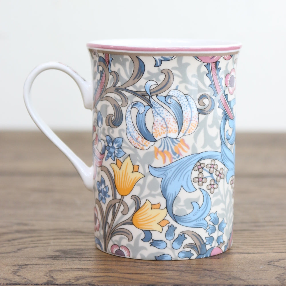 ウィリアム・モリス デザインで息抜きを♪ マグカップ ゴールデンリリー KE1-WM-MG-GL