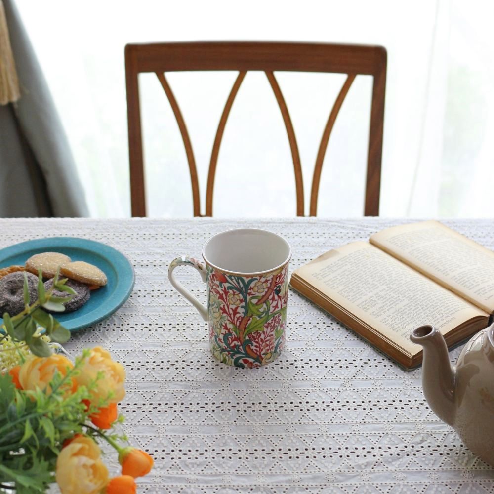 ウィリアム・モリス デザインで息抜きを♪ マグカップ ゴールデンリリー テラコッタ KE1-WM-MG-GLT