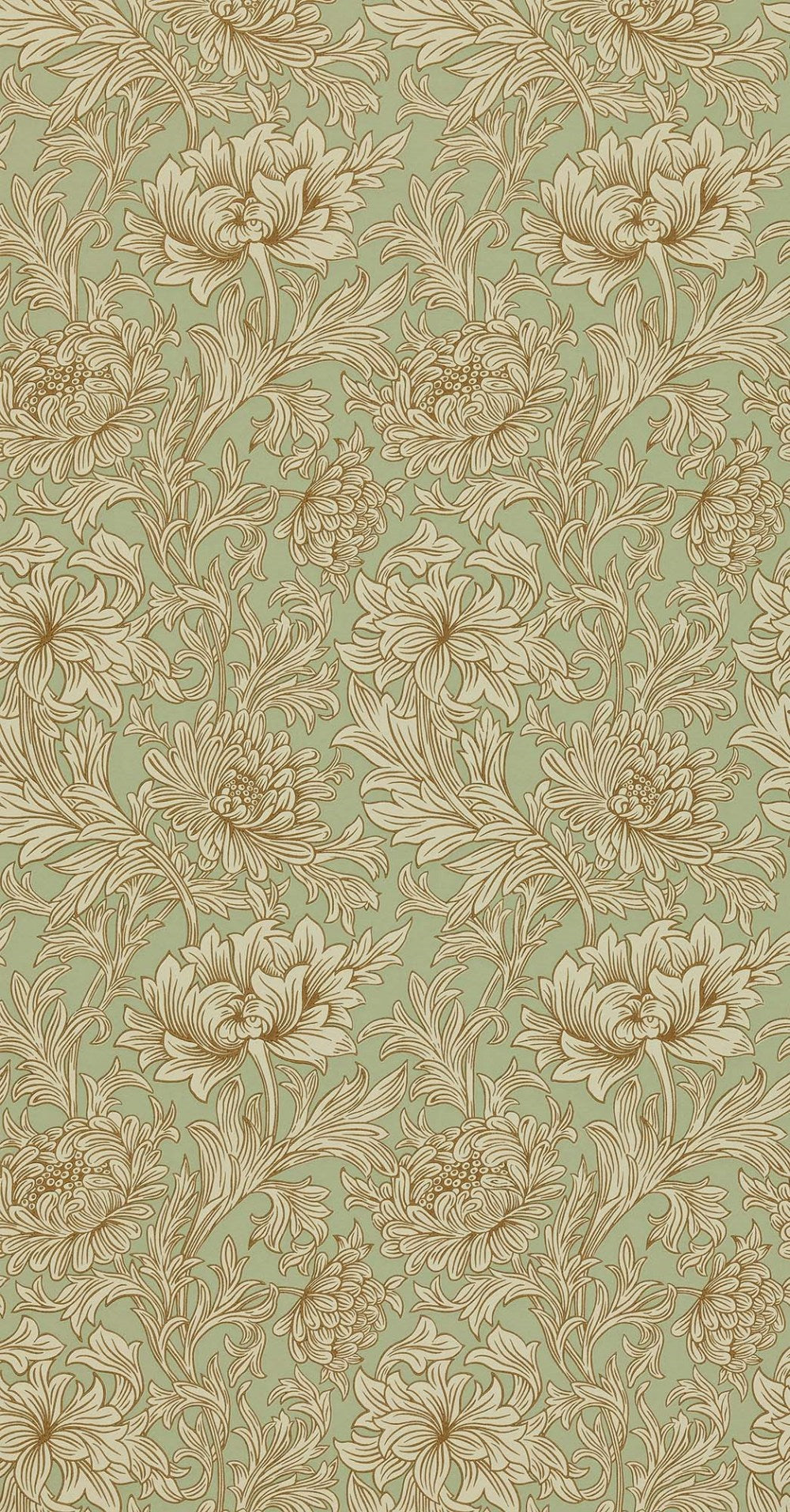 【ウィリアム・モリス】壁紙 Chrysanthemum Toile 216861 / DMOWCH104(クリサンセマム トワル) MA1-DMOWCH104