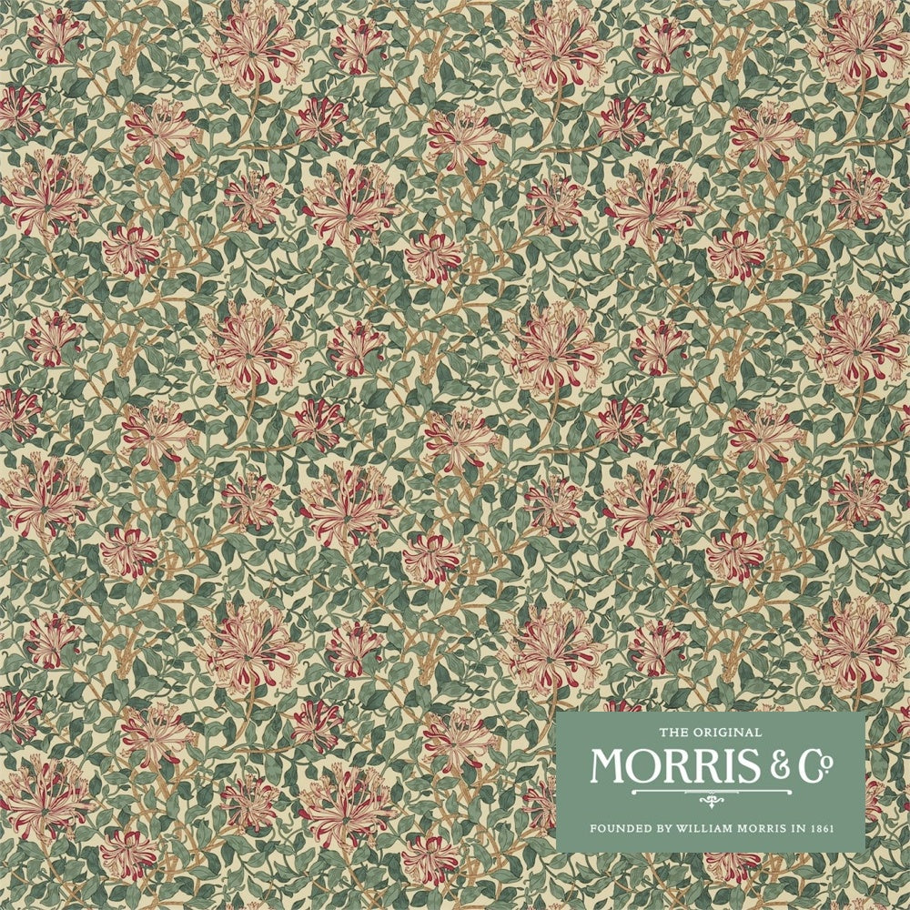 お値下げ！ウィリアムモリス ハニーサックル ジャガード クッション ４０cm３個 ウィリアムモリス ハニーサックル ジャガード クッション 40cm