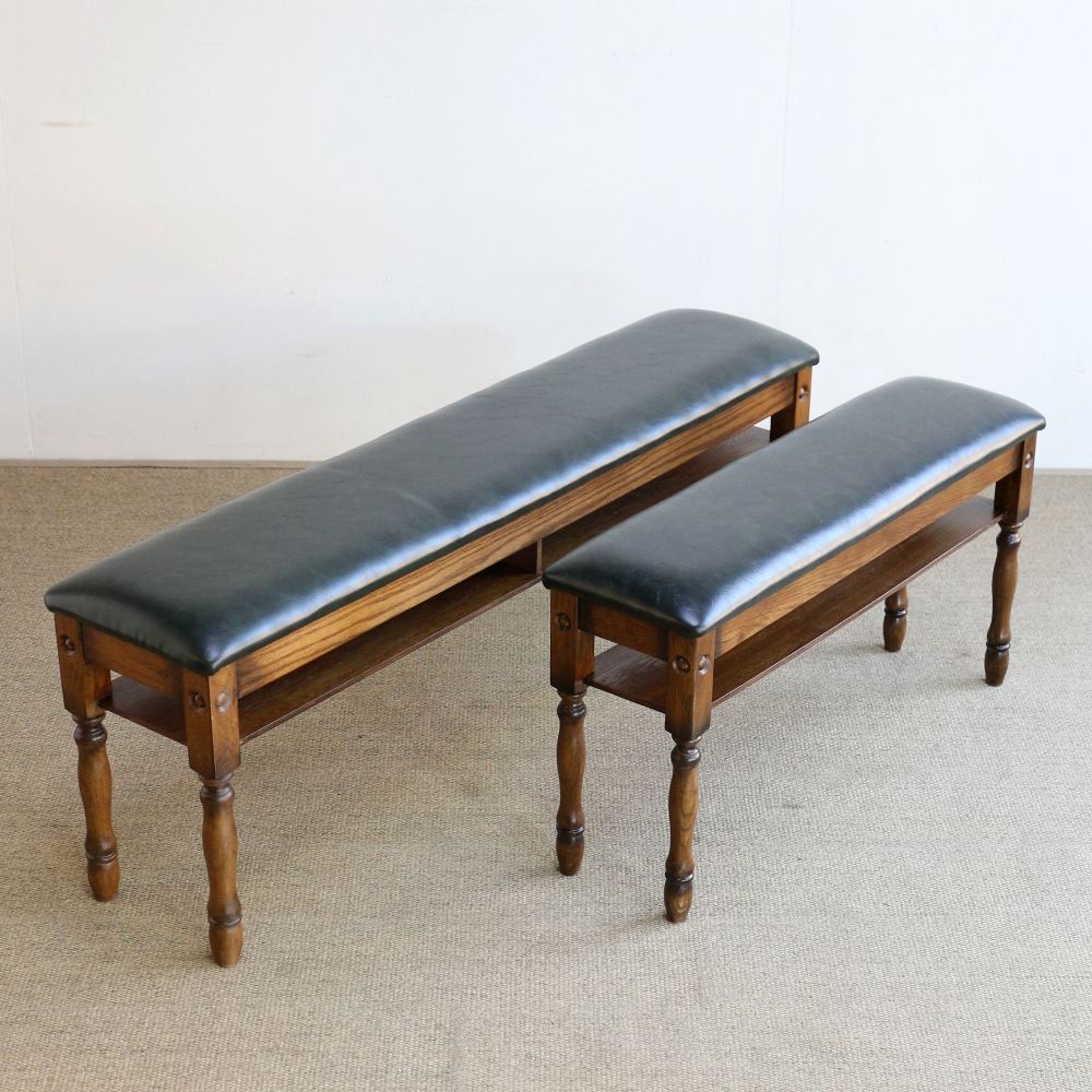 オシャレなベンチ♪ アンティーク調 玄関スツール(幅120) MC2-JG333-120