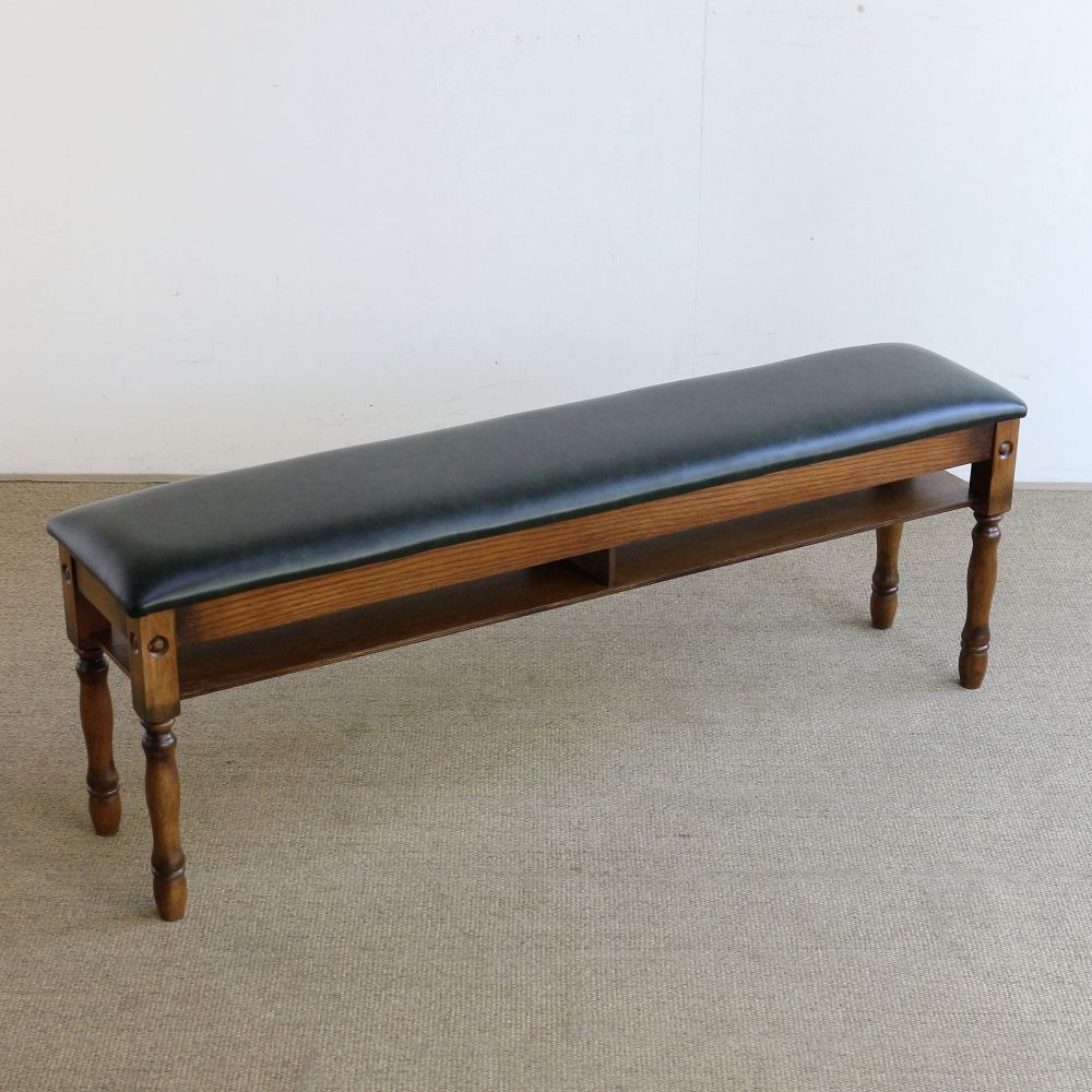 オシャレなベンチ♪ アンティーク調 玄関スツール(幅120) MC2-JG333-120