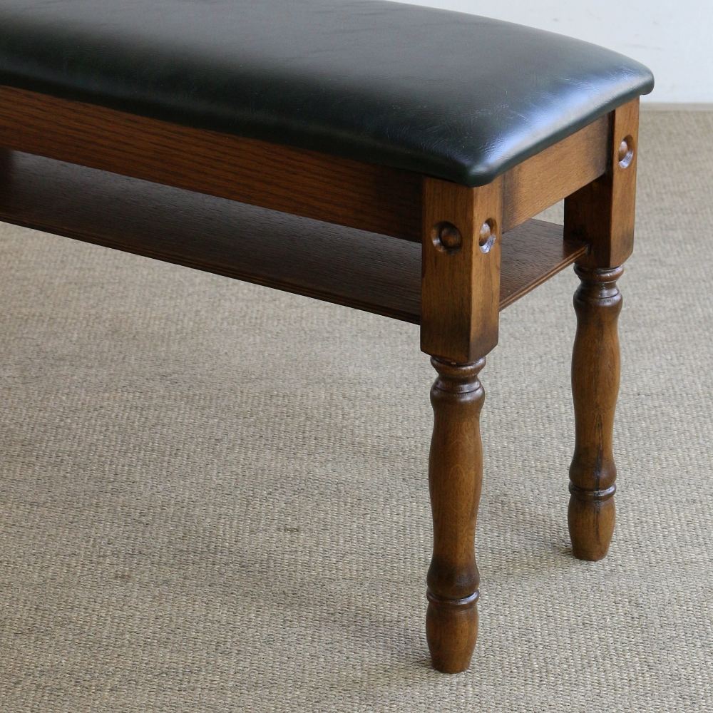 オシャレなベンチ♪ アンティーク調 玄関スツール(幅120) MC2-JG333-120