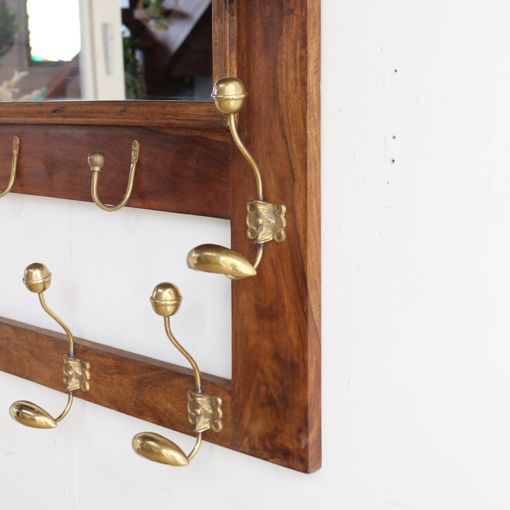 オシャレなアンティーク仕上げ♪ エントランスミラーシェルフ MN1-24033131