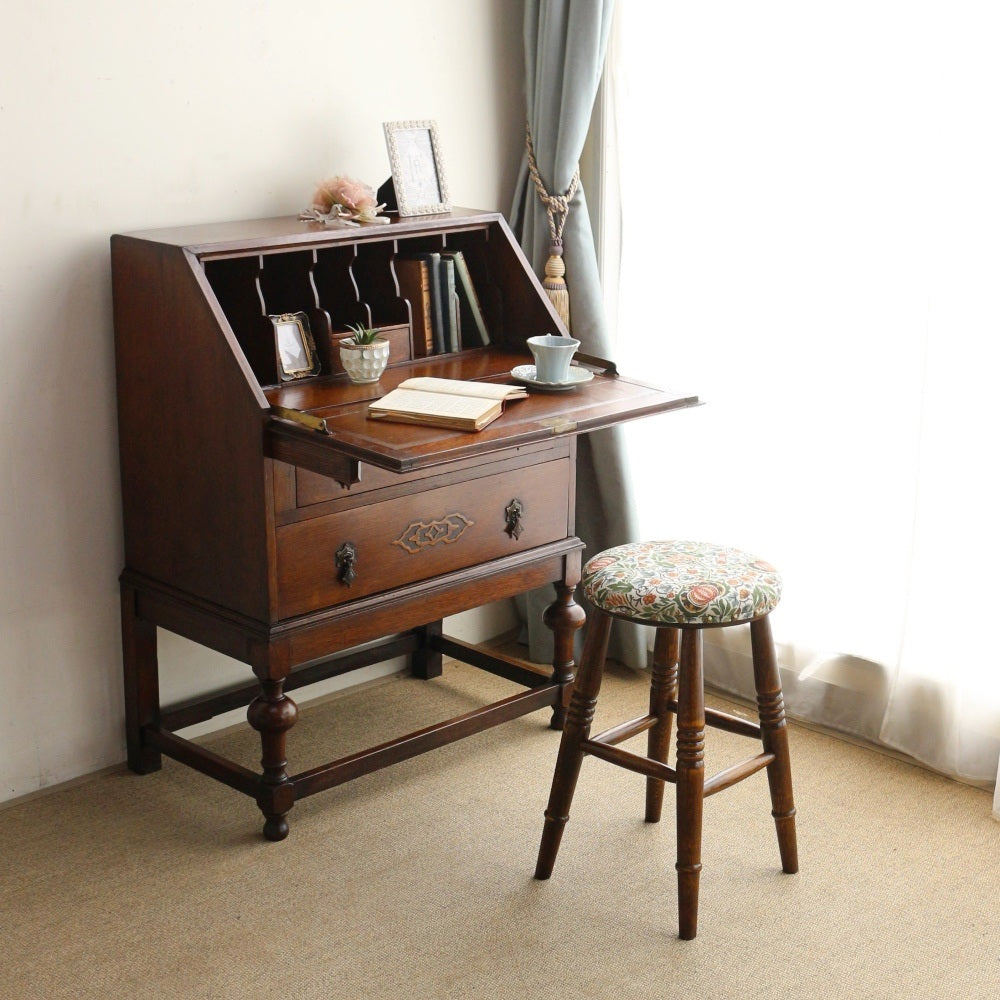 ウィリアム・モリスのテキスタイル(Little Chintz 408)♪  オリジナル・ロースツール OL-LS-LITTLE408D