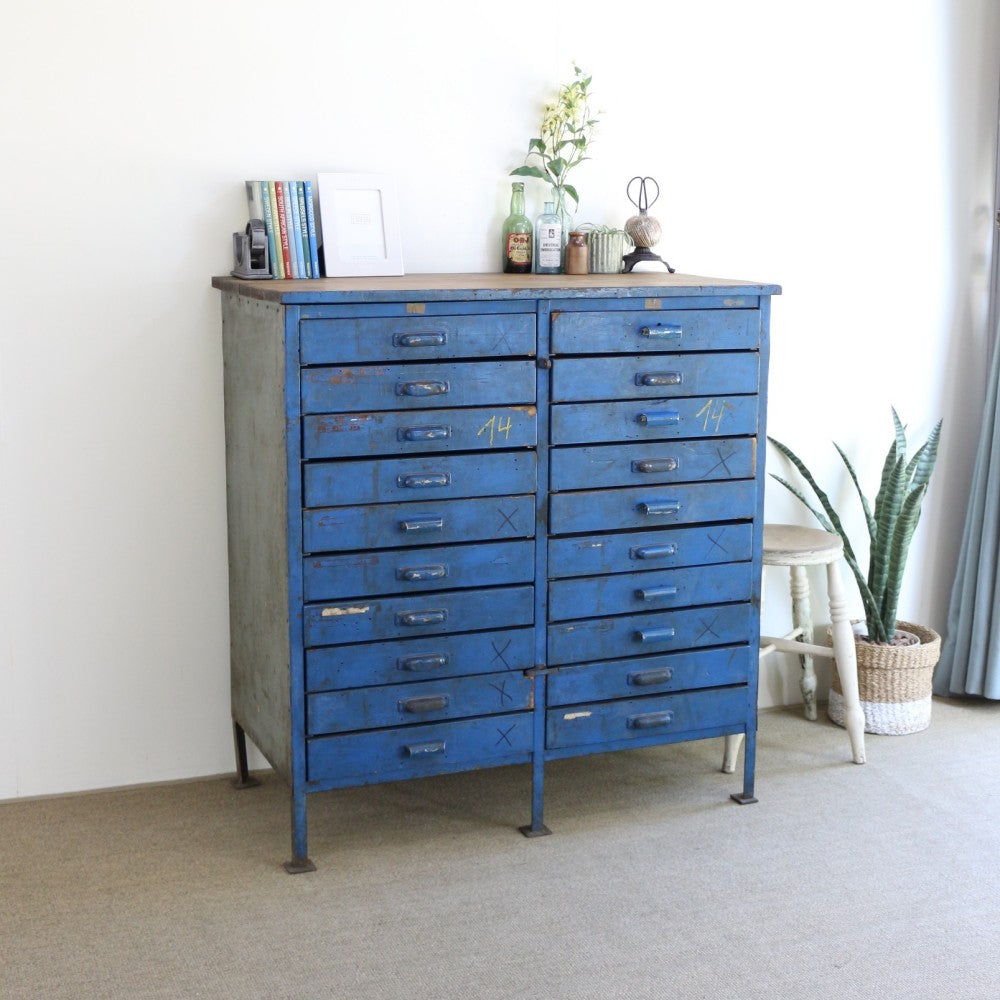 オシャレな遊び心をプラス♪ アイアンのファイリングキャビネット SB1-120