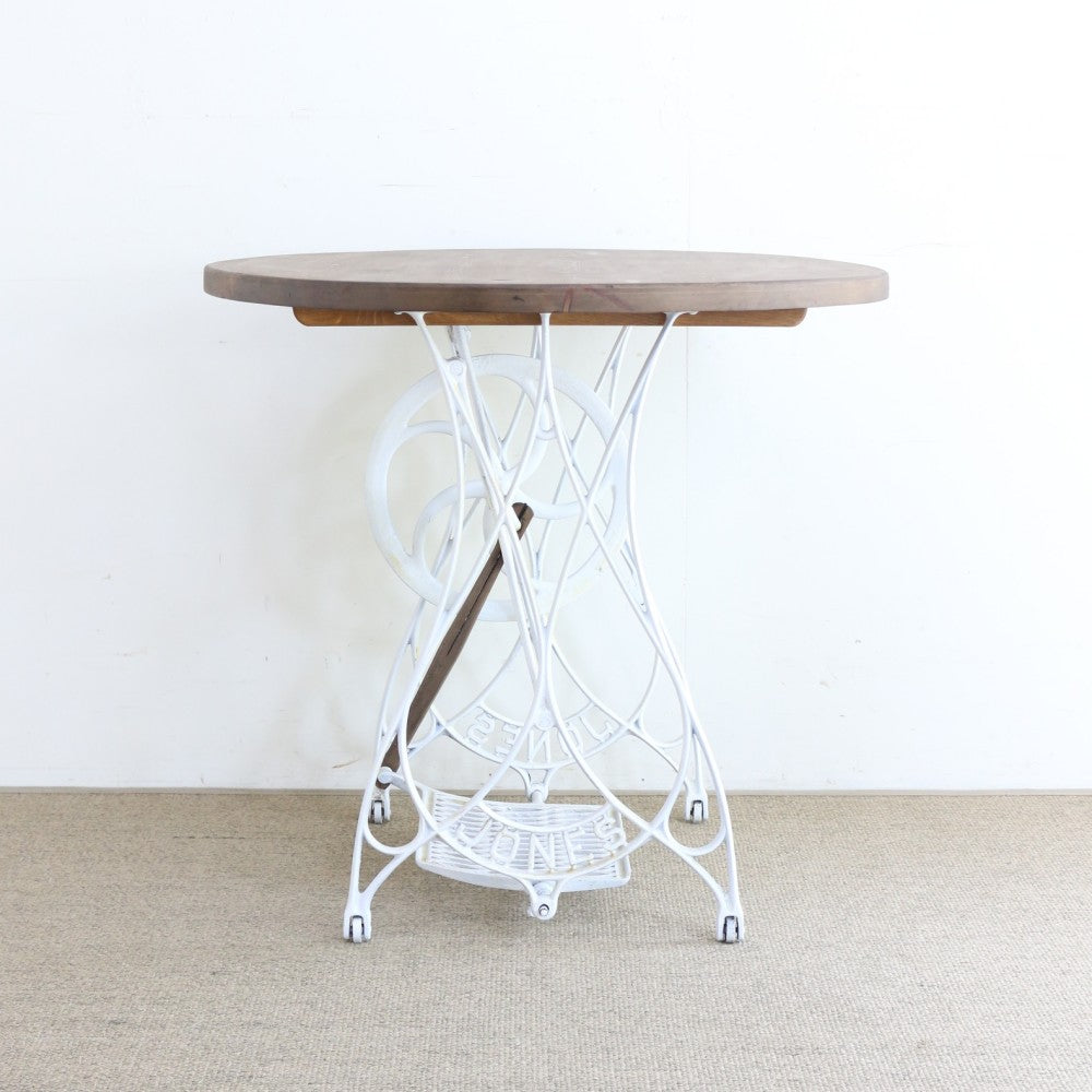 エレガントな形を楽しんで♪ ミシン脚テーブル 直径800mm VC-TOST80