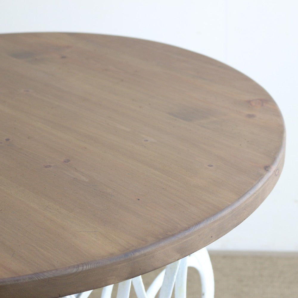 エレガントな形を楽しんで♪ ミシン脚テーブル 直径800mm VC-TOST80