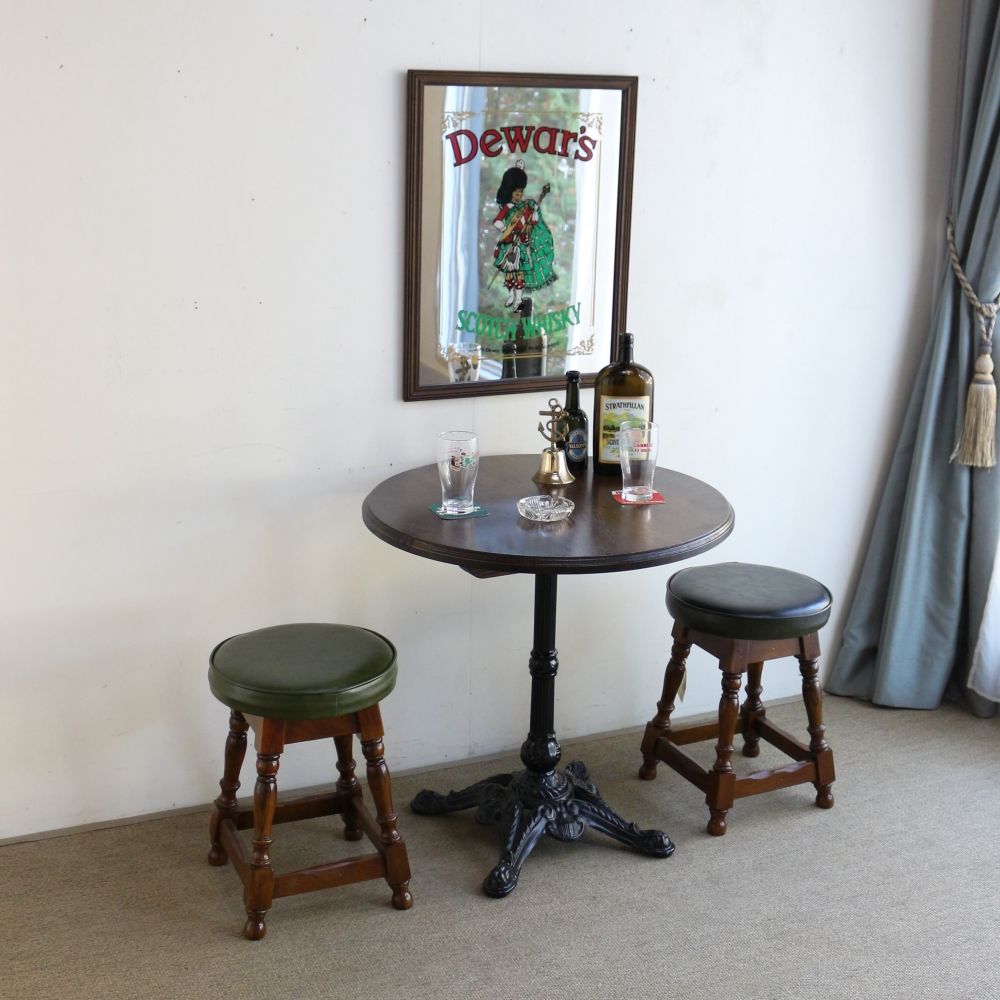 お部屋もオシャレに演出♪ ヴィンテージ パブミラー【Dewar's/デュワーズ】 VC100-237024