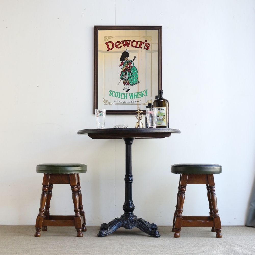 お部屋もオシャレに演出♪ ヴィンテージ パブミラー【Dewar's/デュワーズ】 VC100-237024