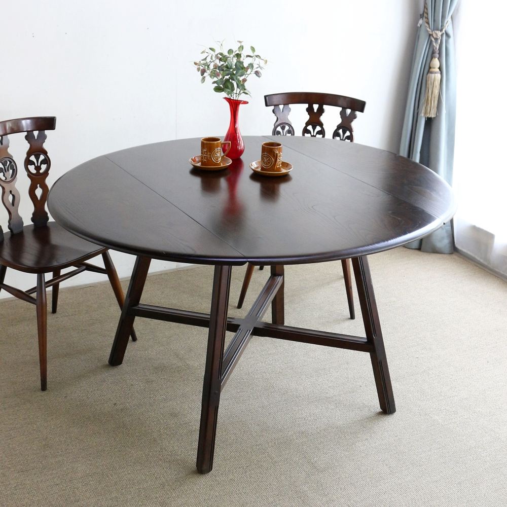 アーコールの丸テーブル♪ ドロップリーフテーブル VC102-186