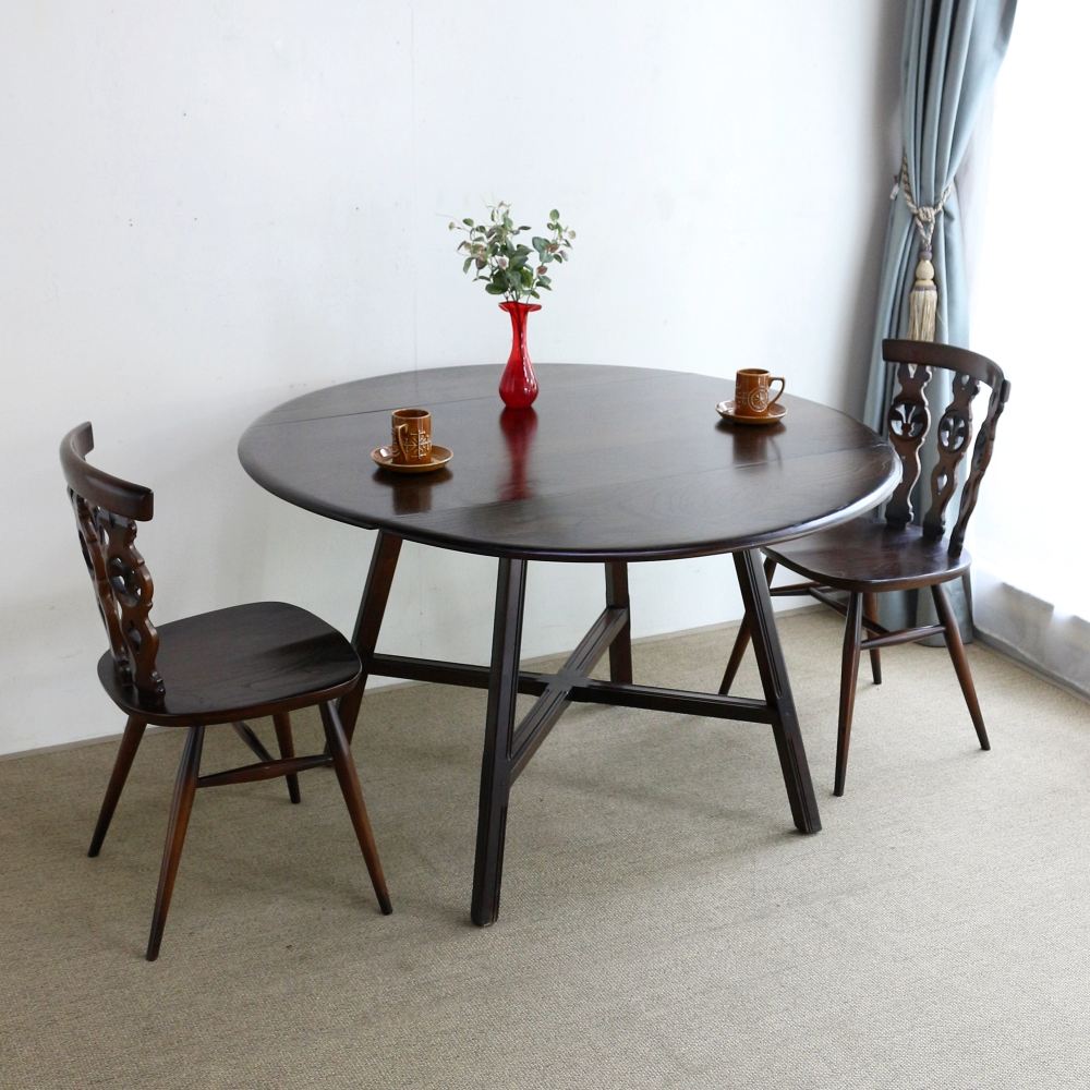 アーコールの丸テーブル♪ ドロップリーフテーブル VC102-186