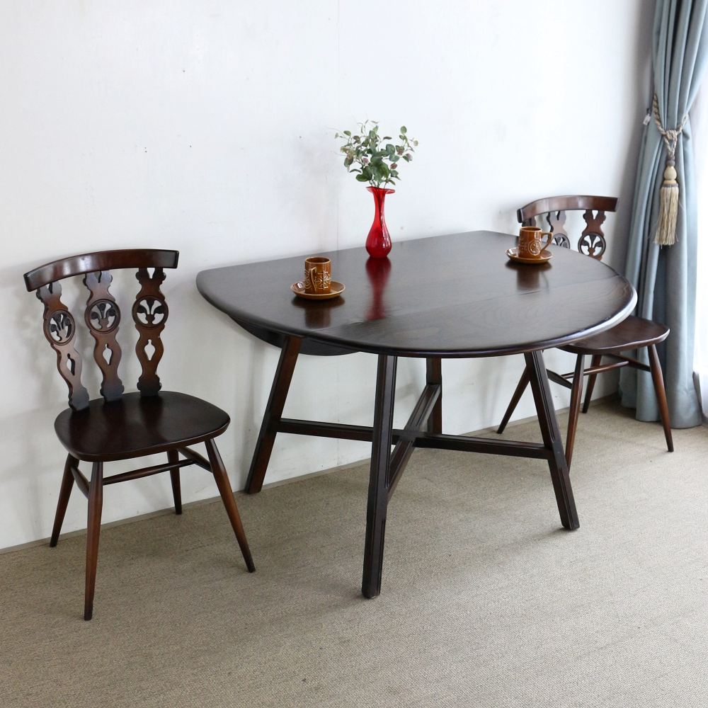 アーコールの丸テーブル♪ ドロップリーフテーブル VC102-186