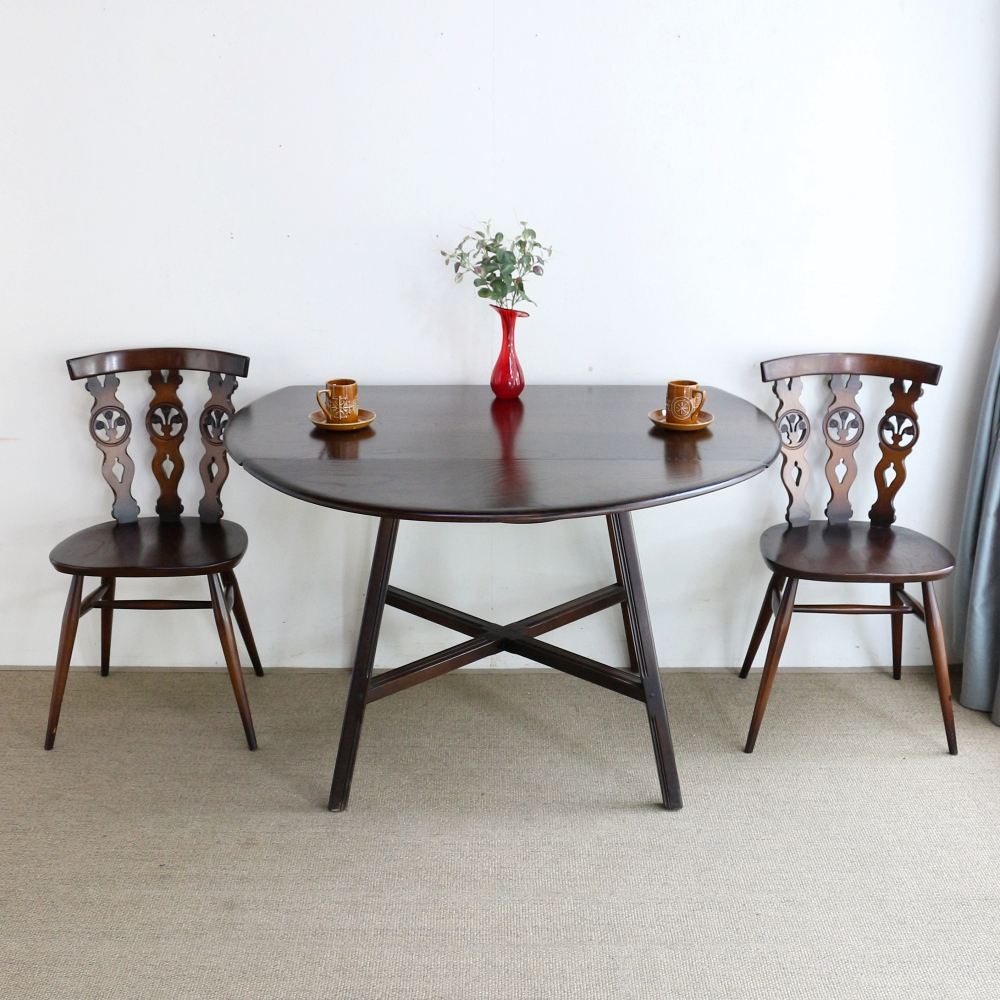 アーコールの丸テーブル♪ ドロップリーフテーブル VC102-186