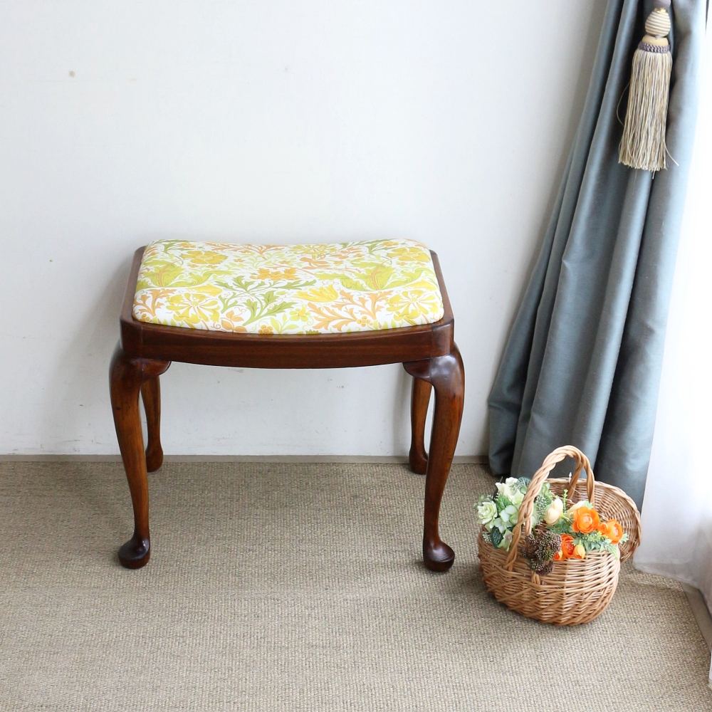 エレガントな猫脚スツール♪ クイーンアンスツール VC103-074-226989