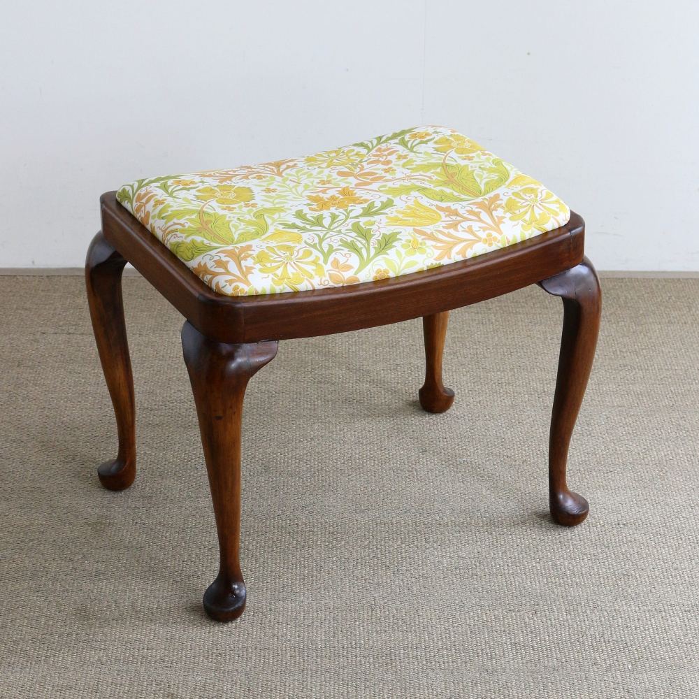 エレガントな猫脚スツール♪ クイーンアンスツール VC103-074-226989