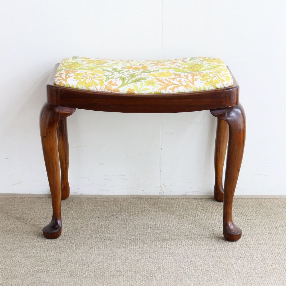 エレガントな猫脚スツール♪ クイーンアンスツール VC103-074-226989