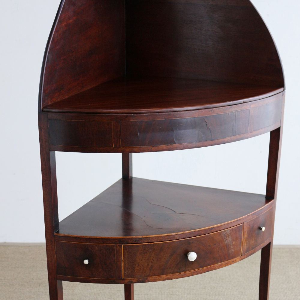 オシャレなマホガニー製♪ コーナーウォッシュスタンド VC103-079