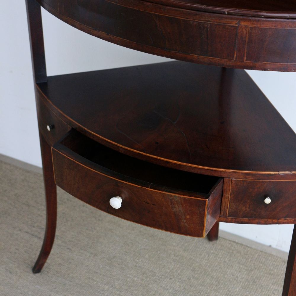 オシャレなマホガニー製♪ コーナーウォッシュスタンド VC103-079