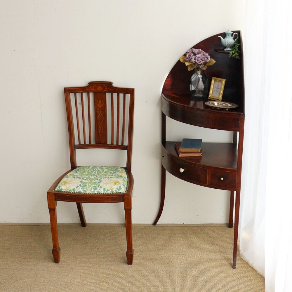 オシャレなマホガニー製♪ コーナーウォッシュスタンド VC103-079