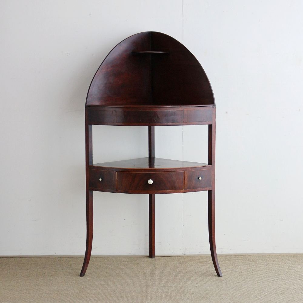 オシャレなマホガニー製♪ コーナーウォッシュスタンド VC103-079