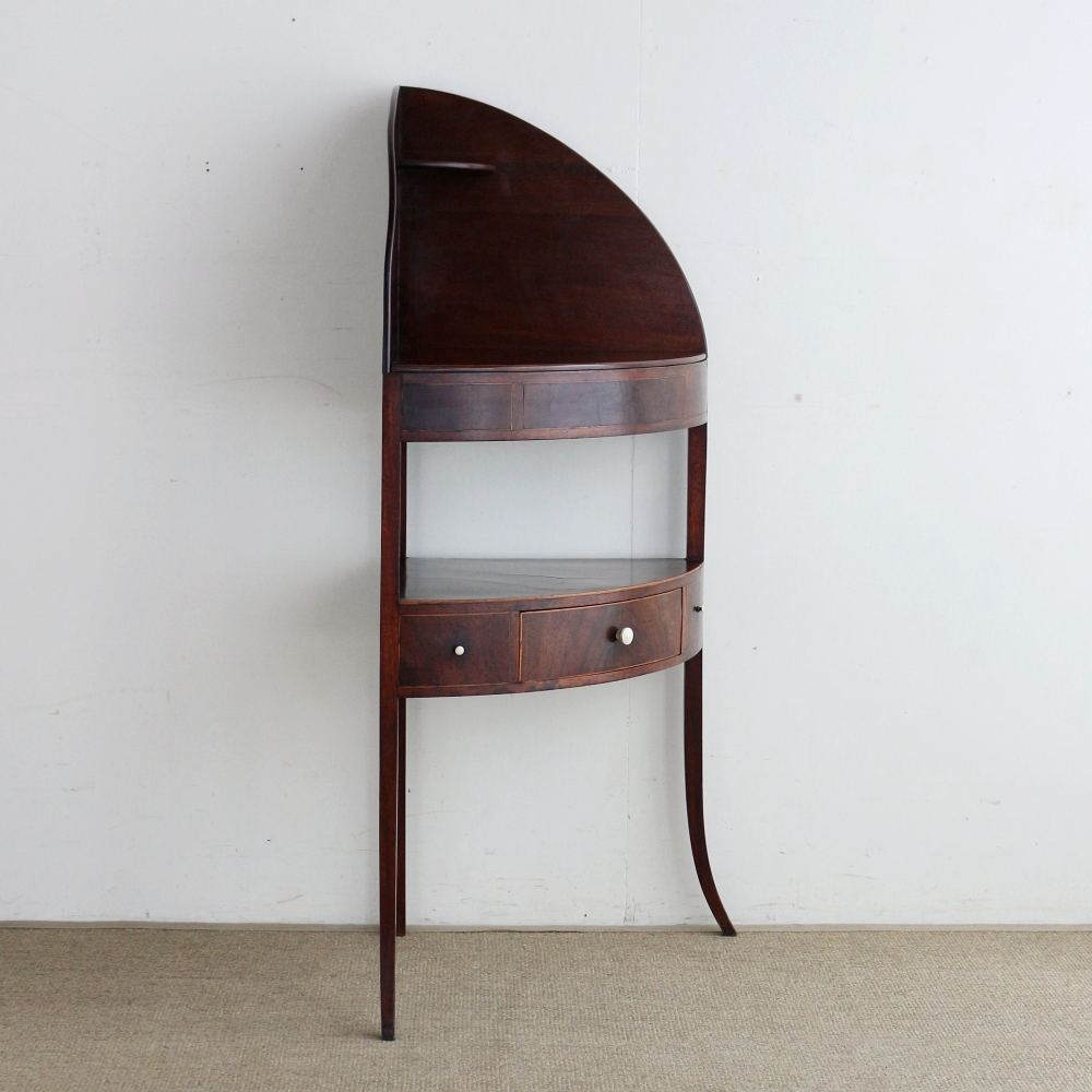 オシャレなマホガニー製♪ コーナーウォッシュスタンド VC103-079